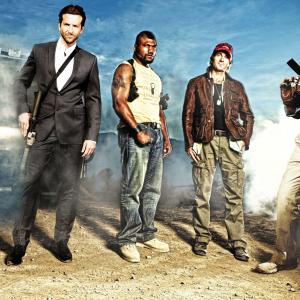 Still of Liam Neeson, Bradley Cooper, Sharlto Copley and Quinton 'Rampage' Jackson in A komanda (2010)