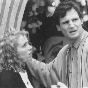 Still of Frances McDormand and Liam Neeson in Darkman 1990