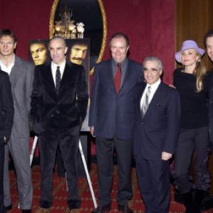 Leonardo DiCaprio, Cameron Diaz, Martin Scorsese, Daniel Day-Lewis, Liam Neeson, John C. Reilly and Jim Broadbent at event of Empire (2002)