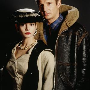 Still of Liam Neeson and Laura San Giacomo in Under Suspicion 1991