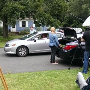 Scene being shot for Road Rage