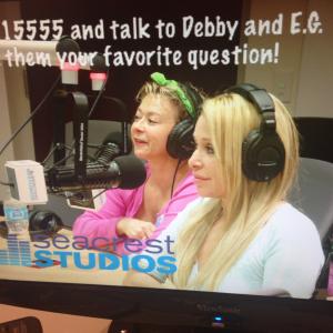 Debi Derryberry and EG Daily at Childrens Hospital Orange County Radio Station
