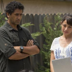 Still of Cliff Curtis and Elizabeth Rodriguez in Fear the Walking Dead 2015