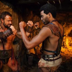Spartacus: War Of The Damned (2013) TV Series, Myself and Barry Duffield (Lugo)