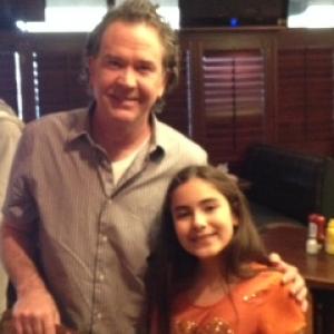 Desiree and Timothy Hutton on set of ABC TV Pilot American Crime