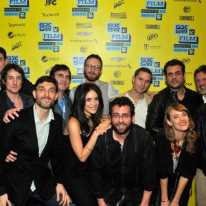 Chris Marquette, Abigail Spencer, Todd Feuer, Kwesi Collisson, Walter Strafford, Ruth Mutch, Mike Feuer, Tim Chonacas, Jason Michael Berman and Kevin Stanford at event of Kilimanjaro (2013)
