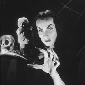 Maila Murmi as Vampirathe first TV horror hostess for ABC 1954