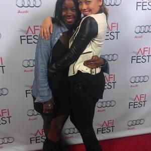 Brittaney Morrison and actor Ratidzo Mambo at AFI Fest