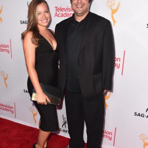 Brittaney Morrison with writer and director Rami Rivera Frankl at the SAGAFTRA Dynamic and Diversity Emmy event
