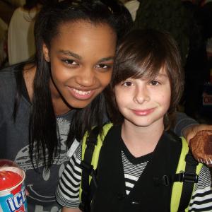 Robbie Tucker & China Ann McClain attend the Kids Choice Awards Gifting Suite 2012