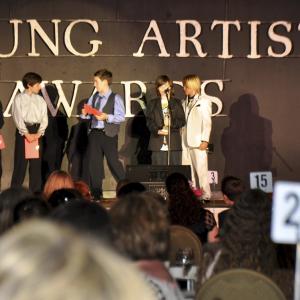 Robbie Tucker accepts his Youth Artist Award for 2012 Best Performance on a Daytime Series CBS The Young  The Restless