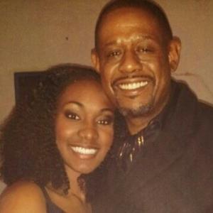 Forest Whitaker and I while on set of Feature Film Black Nativity