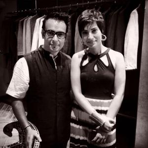 Actors - Raj Suri and Arpita Pal at the Anita Dongre flagship #fashion store opening in Emporio in Delhi