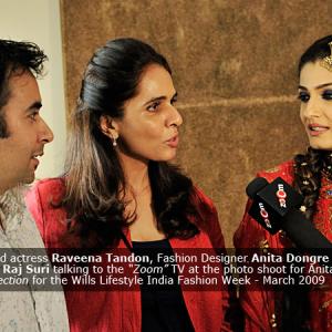 Talking to media - Bollywood Fashion Shoot, Mumbai, India