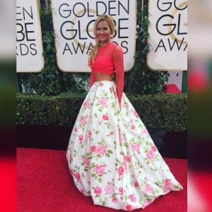 Ine Therese Back Iversen at the Golden Globe Awards 2016