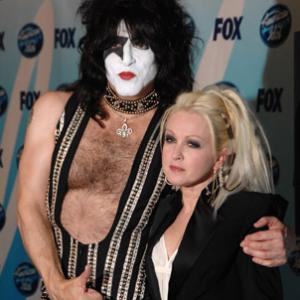 Cyndi Lauper and Paul Stanley at event of American Idol: The Search for a Superstar (2002)