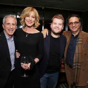 Andy Garcia James Corden and Marc Platt at event of Into the Woods 2014