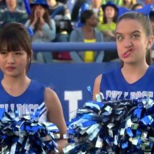 LilimarSophie and Haley TjuPepper on set Bella and the Bulldogs Season 1