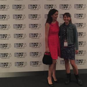 Finnerty Steeves with director Sonya Goddy at the NYFF premiere of SUNDAE.