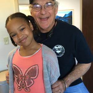 Brooklyn-Bella on set with NCIS New Orleans director - James Whitmore Jr.