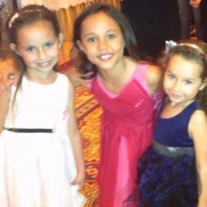 Shea and her sister Sofie with Breanna from Disney's Haunted Hathaways.