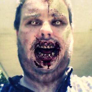 Head shot taken with the Zombie Booth 2 app.