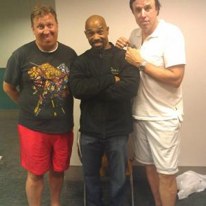 From set of Racquetball Left to right Paul Whetstone Michael Beach and the legendary Kevin Nealon