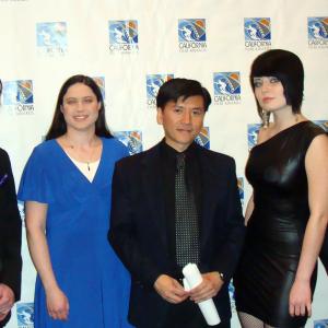 Cal Nguyen at the 2011 California Film Awards in San Diego, CA, pre-ceremony photo for his Diamond Award win in Television Productions for 
