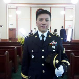 Cal Nguyen as Sergeant Streich in the short, 