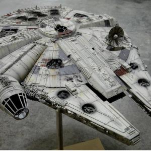Scartch built Millennium Falcon Joint project started by myself and beautifully completed by Lucas Francis Studio