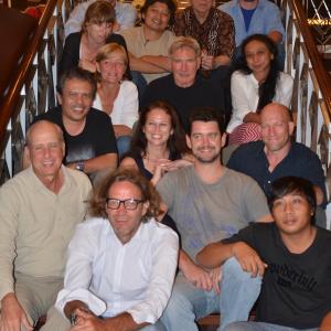 Jeff Horowitz lower left with Harrison Ford and Years crew in Indonesia