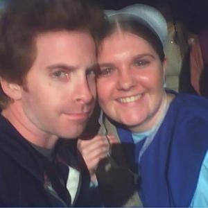 Seth Green and I on the set of Sex Drive
