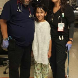 On Set with Marcia Gay Harden and Luis Guzman - Code Black.