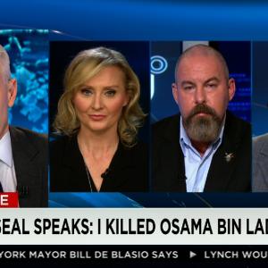 War Reporter Alex Quade's exclusive on CNN's Anderson Cooper 360. Left-right: Anderson Cooper, Alex Quade, Former Navy SEAL and FBI Special Agent Jonathan T.Gilliam, CNN National Security Analyst Peter Bergen. November 2014.