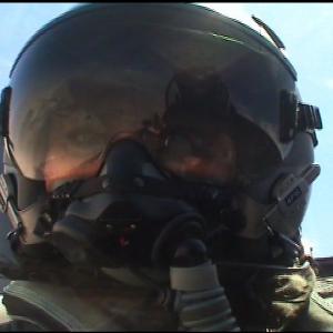War Reporter Alex Quade takes the throttle, flying in the backseat of an F-16. It provided close air support during a Special Forces ground battle Quade covered in Iraq.