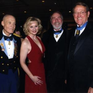 Award-winning War Reporter with Medal of Honor Special Forces recipients Bob Howard, Drew Dix, Roger Donlon. USO Gala, Washington, DC, 2009.