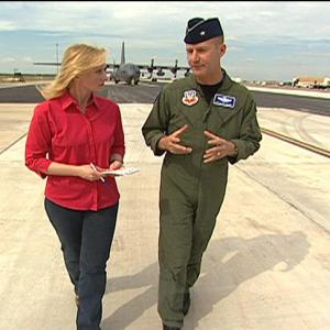 CNN Correspondent Alex Quade interviews Air Force General at Air Combat Command Langley Virginia for her special series on Close Air Support