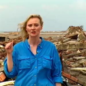 CNN Correspondent Alex Quade live shot from tsunami devastation in Bande Aceh, Indonesia, for CNN Presents. Despite the ongoing civil strife in Aceh, Alex was one of the first reporters to make it to the remote area where 90,000 people lost their lives.