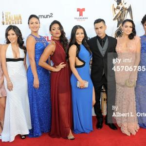 with my fellow castmates of East Los High on the red carpet at the 2014 NCLR ALMA Awards