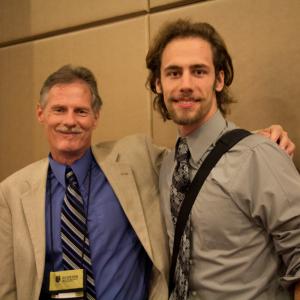 Executive Producer Del Baron Adrenaline with Nathan Jacobson at the 2014 Gideon Media Arts Conference  Film Festival in Orlando