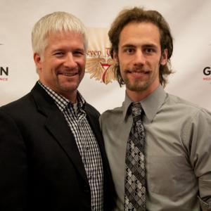 Nathan Jacobson with Executive Producer Gary Varvel (The War Within) at the 2014 Gideon Media Arts Conference & Film Festival in Orlando.