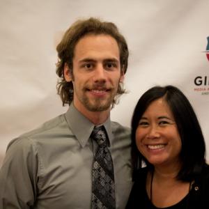 Nathan Jacobson with Production Supervisor Christina Lee Storm (The Artist - 2012 Academy Award Winner for Best Picture) at the 2014 Gideon Media Arts Conference & Film Festival in Orlando.
