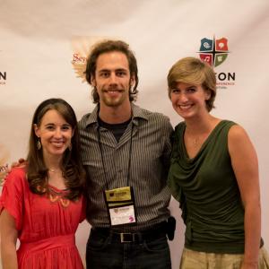 Cast members of Romans XIII Stacey Bradshaw, Nathan Jacobson, and Grace Worcester at the 2014 Gideon Media Arts Conference & Film Festival in Orlando.