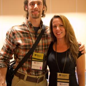 Nathan Jacobson with actressproducer Vanessa Ore Virtuous My Name Is Paul at the 2014 Gideon Media Arts Conference  Film Festival in Orlando