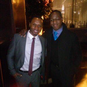 Bruce Wabbit and Malcolm Goodwin at Run All Night premiere