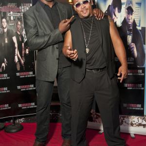 Bruce Wabbit and Irving Diaz at The Wronged One New York premiere.