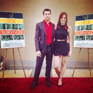 At the red carpet premier of Couch Survivor Directed by Jonny Walls, Produced by Cineline Productions