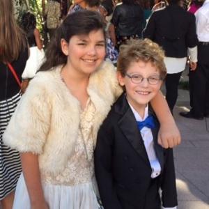 Calista Bess and Luke Smith at Kids in the Spotlight Premiere