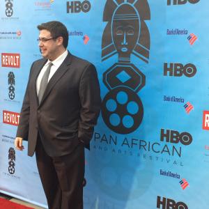 Marc Hawes attending the Pan African Film Festival.
