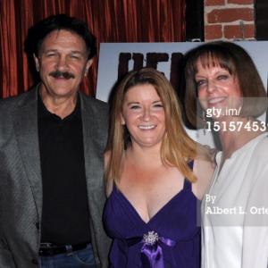 NORTH HOLLYWOOD, CA - SEPTEMBER 07: John Fognoni, producer Peggy Lane and Nancy Fognoni arrive for the reception of the LA Shorts Fest Screening Of 'Reign' held at Federal Restaurant and bar on September 7, 2012 in North Hollywood, California. (Photo by Albert L. Ortega/Getty Images)